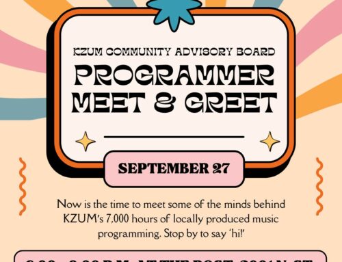 KZUM Programmer Meet & Greet || Friday, Sept. 27